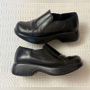 Dansko Jocelyn Chunky Heel Slip-On Clog Work Professional Shoe In Black Size 37